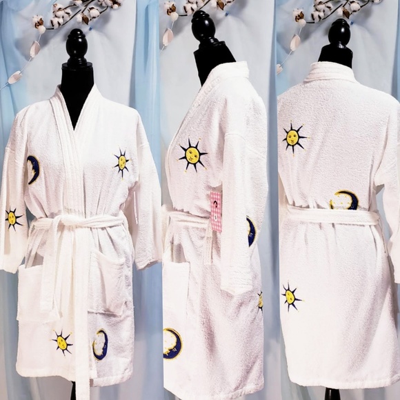 Stan Herman Other - 🆕Moon & Stars 100% cotton robe size S💕